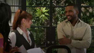 Boss Owen Cotton Twill Button-Up Shirt Jacket worn by Andre Richardson (Sean Freeman) as seen in Beyond the Gates (S01E168)