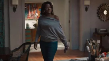 Brochu Walker The Nohr Long Sleeve Off Shoulder worn by Vivian Banks (Cassandra Freeman) as seen in Bel-Air (S04E02)