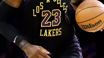 James Jersey worn by LeBron James in LeBron James WEARING Luka Doncic shirt in practice vs Utah Jazz