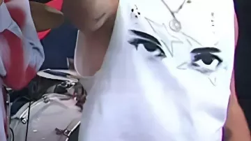 White Eye Print Tank worn by Ashton Irwin in Full Episode: TODAY Show - November 24