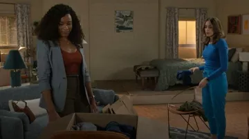 Cinq a Sept Louisa Blazer worn by Naomi Hamilton (Arielle Prepetit) as seen in Beyond the Gates (S01E170)