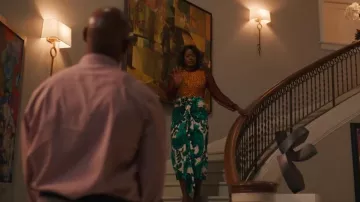 Etro Floral Print Skirt worn by Vivian Banks (Cassandra Freeman) as seen in Bel-Air (S04E03)