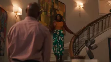 Etro Floral Print Skirt worn by Vivian Banks (Cassandra Freeman) as seen in Bel-Air (S04E03)