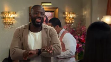 Peter Millar Rooney Wool and Cashmere Sweater Blazer worn by Malcolm Butler (Sheaun McKinney) as seen in The Neighborhood (S08E06)