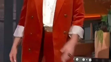 Orange Blazer worn by (Marcia Gay Harden) in The Kelly Clarkson Show