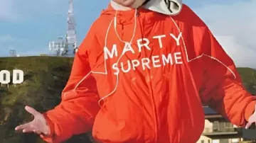 Marty Supreme Orange Jacket worn by Marty (Timothée Chalamet) in Marty Supreme