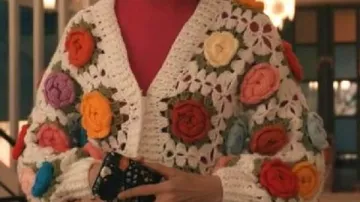 Floral Crochet Cardigan worn by Elsbeth Tascioni (Carrie Preston) in Elsbeth