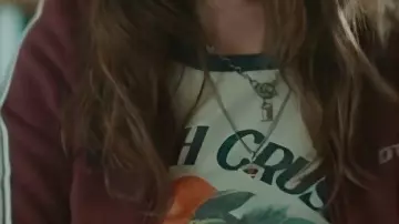 Peach Crush Graphic Tee worn by Gemma (Aimee Lou Wood) in Daddy Issues