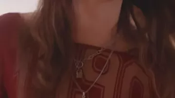 Red Top worn by Gemma (Aimee Lou Wood) in Daddy Issues