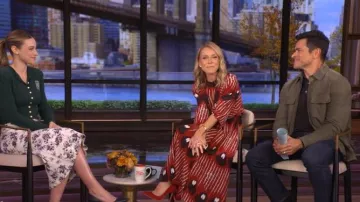 Altuzarra Peirene Printed Maxi Dress worn by Kelly Ripa as seen in LIVE with Kelly and Mark on November 24, 2025