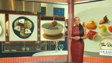 Alexia Admor Fara Front Slit Sheath Dress worn by Michelle Miller as seen in CBS Mornings on November 23, 2025