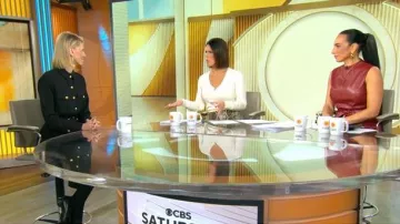 Veronica Beard Jaden Shirtdress worn by Anna Schecter as seen in CBS Mornings on November 23, 2025