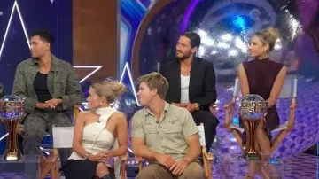 Commando Faux Leather Midi Skirt worn by Alix Earle as seen in Good Morning America on November 26, 2025