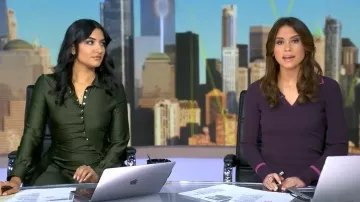 Rabanne Robe Short Dress worn by Reena Roy as seen in Good Morning America on November 26, 2025