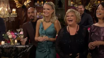 Jonathan Simkhai Fitted Ruffle Dress worn by Abby Newman (Melissa Ordway) as seen in The Young and the Restless on November 21, 2025