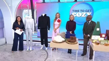 Selvi Dylan Dress worn by Sarah Eggenberger as seen in Today on November 26, 2025