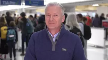 L.L.Bean Sweater Fleece Pullover worn by Tom Costello as seen in Today on  November 26, 2025