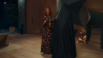 La DoubleJ Visconti Silk Gown worn by Molly Novak (Maya Rudolph) as seen in Loot (S03E08)