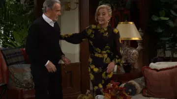 Alice + Olivia Livi Pants in Rosehips worn by Nikki Reed Newman (Melody Thomas-Scott) as seen in The Young and the Restless on November 24, 2025