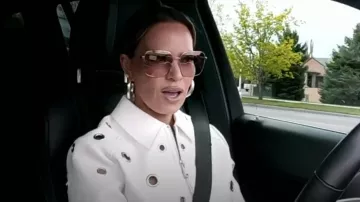 Cinq a Sept Harriet Jacket in Ivory worn by Britani Bateman as seen in The Real Housewives of Salt Lake City (S06E11)