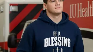 Drake Maye Be A Blessing Blue Hoodie