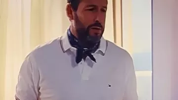 Jay Kelly Adam Sandler White Polo as seen in Jay Kelly