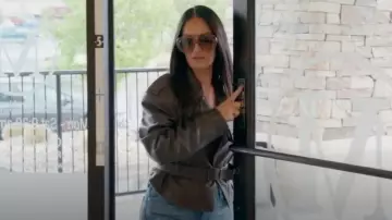 Loewe Curvy Aviator-Style Acetate Sunglasses worn by Lisa Barlow as seen in The Real Housewives of Salt Lake City (S06E11)