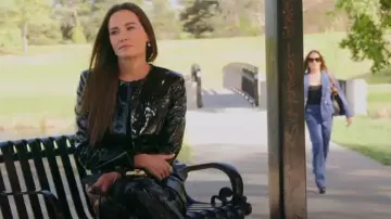 Aknvas Cherry Skirt in Nero worn by Meredith Marks as seen in The Real Housewives of Salt Lake City (S06E11)