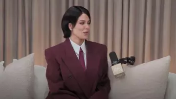 Saint Laurent Wool Double Breasted Blazer worn by Khloé Kardashian as seen in The Kardashians (S07E06)