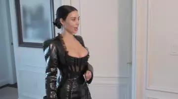 Dilara Findikoglu Fall 2025 Ready To Wear Collection worn by Kim Kardashian as seen in The Kardashians (S07E06)