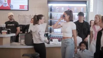 Khloud Thank's For Snacking With Us Tee worn by Khloé Kardashian as seen in The Kardashians (S07E06)