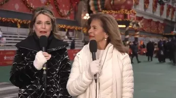 Mackage Idalee Light Down Jacket with Detachable Hood worn by Hoda Kotb as seen in Today on November 27, 2025