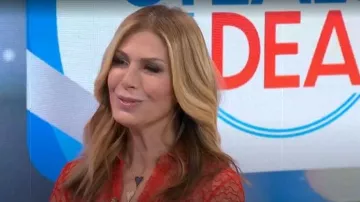 Collar grande de corazón de diamantes de Jennifer Miller llevado por Jill Martin tal como se ve en Today el 27 de noviembre de 2025