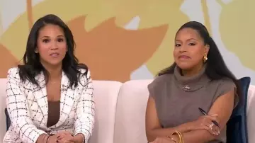 Veronica Beard Healy Dickey Jacket worn by Laura Jarrett as seen in Today on November 27, 2025