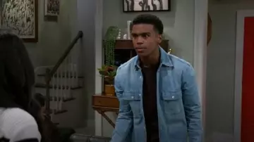 Zara Pocket Denim Shirt worn by Jaden Lucas Miller as seen in Beyond the Gates (S01E174)