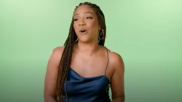 Cinq à Sept Marta Silk Camisole worn by Tiffany Haddish as seen in Tiffany Haddish Goes Off (S01E01)