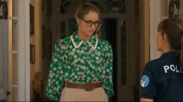Reserved Midi Skirt with Belt worn by Iris Nixon (Niamh Algar) as seen in The Iris Affair (S01E01)