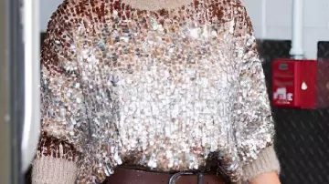 Sequin Sweater worn by (Eva Longoria) in LIVE with Kelly and Mark