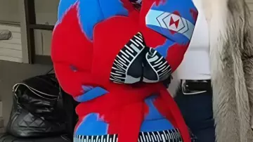 Printed Fringed Jacket worn by (Bronwyn Newport) in The Real Housewives of Salt Lake City