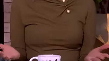 Olive Green Top worn by Self - Co-Host (Sunny Hostin) in The View