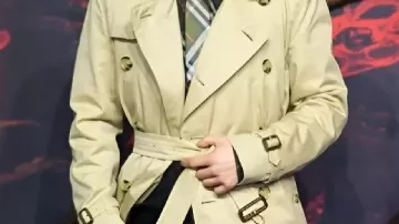 Beige Coat worn by (Noah Schnapp) in Stranger Things: The Rightside Up