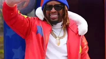 Desfile del Día de Acción de Gracias de Macy's 2025 Chaqueta Roja de Lil Jon en Lil Jon actuando en el Desfile del Día de Acción de Gracias 2025 #thanksgiving #toysrus #parade
