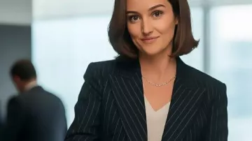 Problemas con el champán 2025 Blazer Minka Kelly usado por Sydney Price (Minka Kelly) en Problemas con el Champán