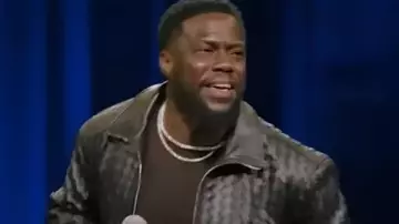 Kevin Hart: Acting My Age Black Leather Jacket worn by Kevin Hart in Kevin Hart: Acting My Age | Official Trailer | Netflix