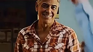 George Clooney Jay Kelly 2025 Plaid Shirt worn by Jay Kelly (George Clooney) in Jay Kelly