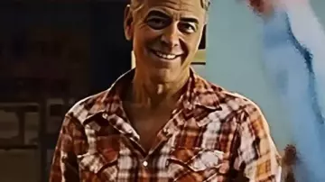 George Clooney Jay Kelly 2025 Plaid Shirt worn by Jay Kelly (George Clooney) in Jay Kelly