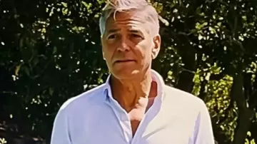 George Clooney Jay Kelly 2025 White Shirt worn by Jay Kelly (George Clooney) in Jay Kelly