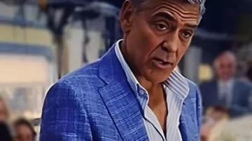 Jay Kelly George Clooney Blue Blazer worn by Jay Kelly (George Clooney) in Jay Kelly