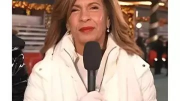 Today Hoda Kotb White Puffer Jacket worn by (Hoda Kotb) in Today (S67)