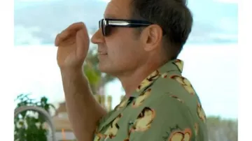 Malice S01 David Duchovny Green Orchid Print Shirt worn by Jamie Tanner (David Duchovny) in Malice (S01)